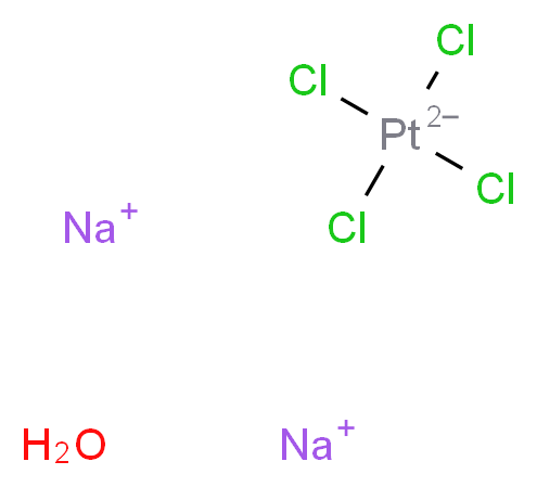 disodium tetrachloroplatinumdiuide hydrate_分子结构_CAS_207683-21-4