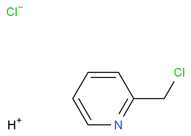 hydrogen 2-(chloromethyl)pyridine chloride_分子结构_CAS_6959-47-3