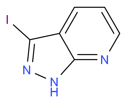 3-Iodo-1H-pyrazolo[3,4-b]pyridine_分子结构_CAS_117007-52-0)