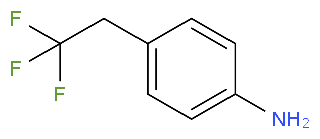 4-(2,2,2-trifluoroethyl)aniline_分子结构_CAS_131395-17-0)