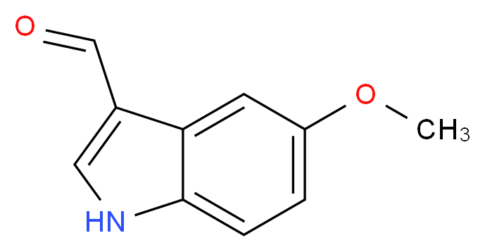 5-Methoxy-1H-indole-3-carbaldehyde_分子结构_CAS_10601-19-1)