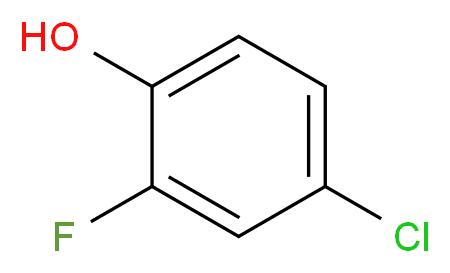 4-chloro-2-fluorophenol_分子结构_CAS_348-62-9