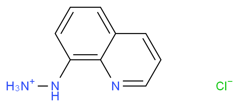 2-(quinolin-8-yl)hydrazinium chloride_分子结构_CAS_73031-21-7