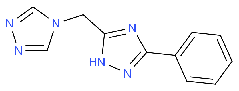 3-phenyl-5-(4H-1,2,4-triazol-4-ylmethyl)-1H-1,2,4-triazole_分子结构_CAS_)