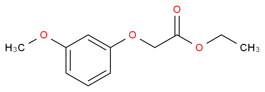 ethyl 2-(3-methoxyphenoxy)acetate_分子结构_CAS_82815-86-9
