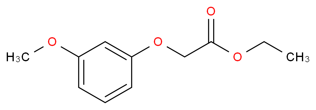 (3-METHOXYPHENOXY) ACETIC ACID ETHYL ESTER_分子结构_CAS_82815-86-9)