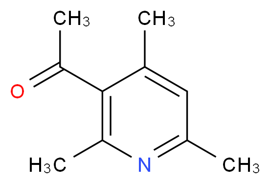 1-(2,4,6-trimethylpyridin-3-yl)ethan-1-one_分子结构_CAS_56704-25-7