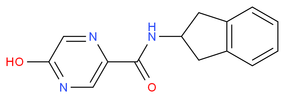 N-(2,3-dihydro-1H-inden-2-yl)-5-hydroxypyrazine-2-carboxamide_分子结构_CAS_)