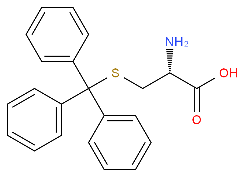 S-Trityl-L-cysteine_分子结构_CAS_2799-07-7)