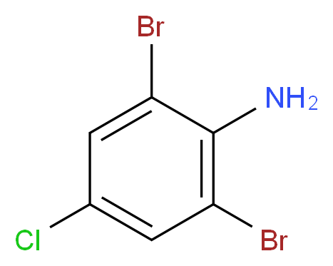 4-氯-2,6-二溴苯胺_分子结构_CAS_874-17-9)