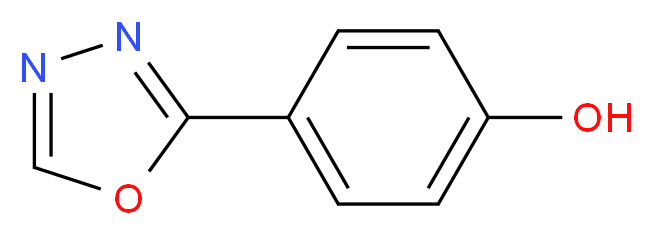 4-[1,3,4]Oxadiazol-2-yl-phenol_分子结构_CAS_5378-27-8)