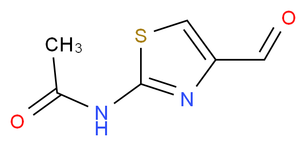 N-(4-formyl-1,3-thiazol-2-yl)acetamide_分子结构_CAS_16444-13-6