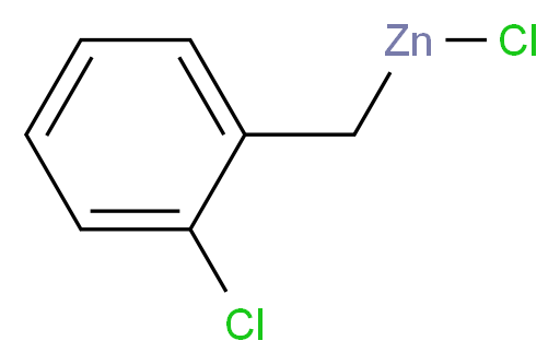 2-氯苄基氯化锌 溶液_分子结构_CAS_312624-11-6)