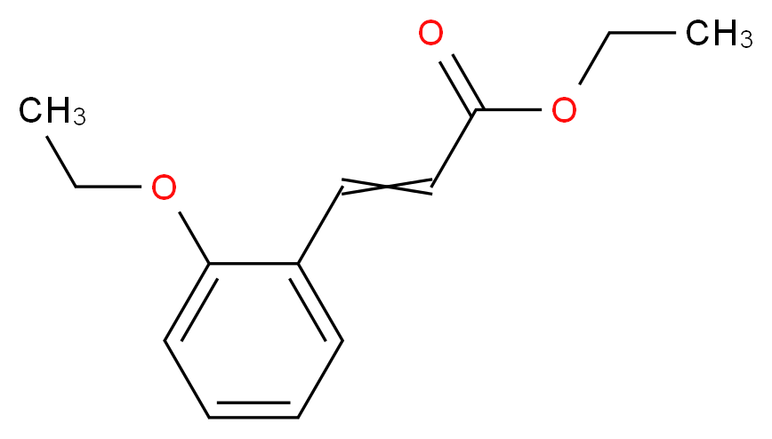 ethyl 3-(2-ethoxyphenyl)prop-2-enoate_分子结构_CAS_50636-22-1