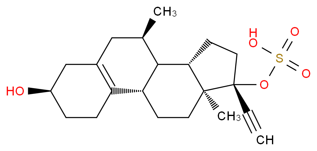 3α-Hydroxy Tibolone 17-O-Sulfate_分子结构_CAS_144466-05-7)