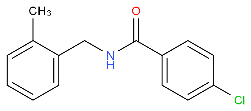 4-Chloro-N-(2-methylbenzyl)benzamide_分子结构_CAS_125552-99-0)