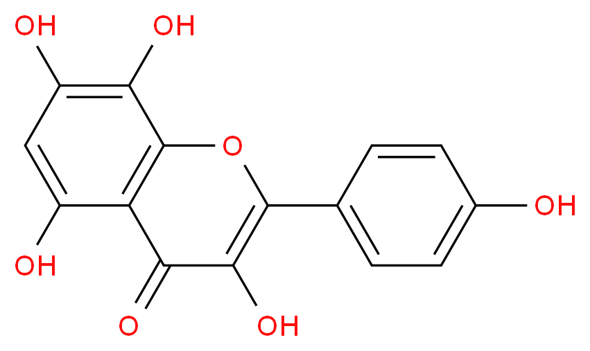 3,5,7,8-tetrahydroxy-2-(4-hydroxyphenyl)-4H-chromen-4-one_分子结构_CAS_527-95-7