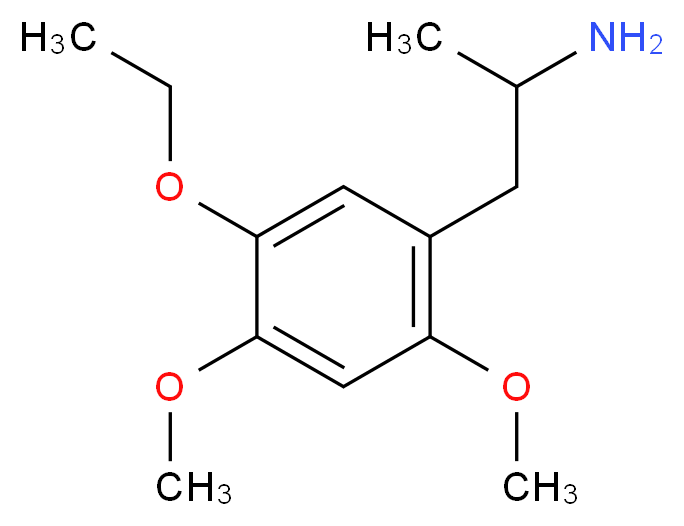 1-(5-ethoxy-2,4-dimethoxyphenyl)propan-2-amine_分子结构_CAS_23693-32-5