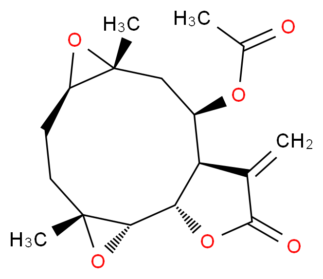 Epitulipinolide diepoxide_分子结构_CAS_39815-40-2)