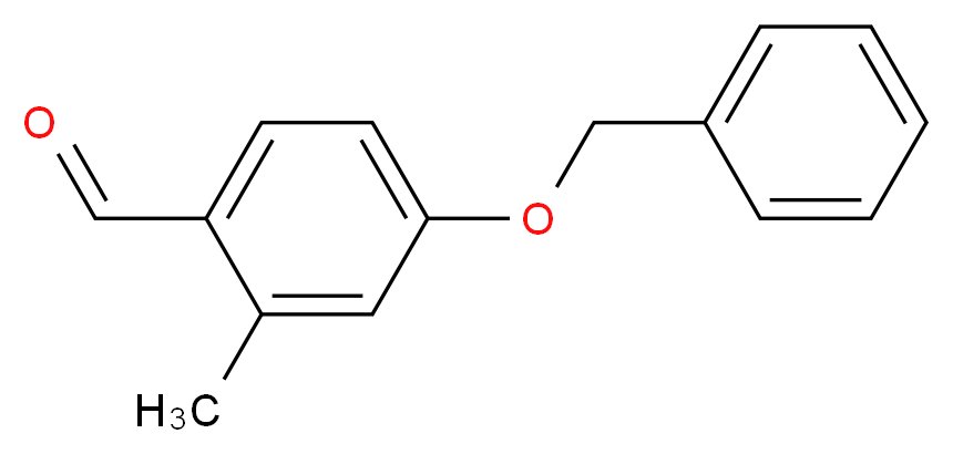 2-Methyl-4-benzyloxybenzaldehyde_分子结构_CAS_101093-56-5)