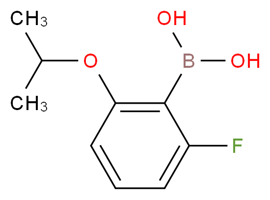 2-FLUORO-6-ISOPROPOXYPHENYLBORONIC ACID_分子结构_CAS_870777-17-6)