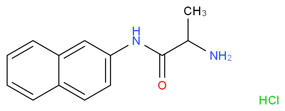 DL-Alanine β-naphthylamide hydrochloride_分子结构_CAS_74144-49-3)