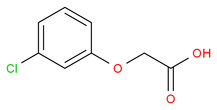 3-氯苯氧基乙酸_分子结构_CAS_588-32-9)