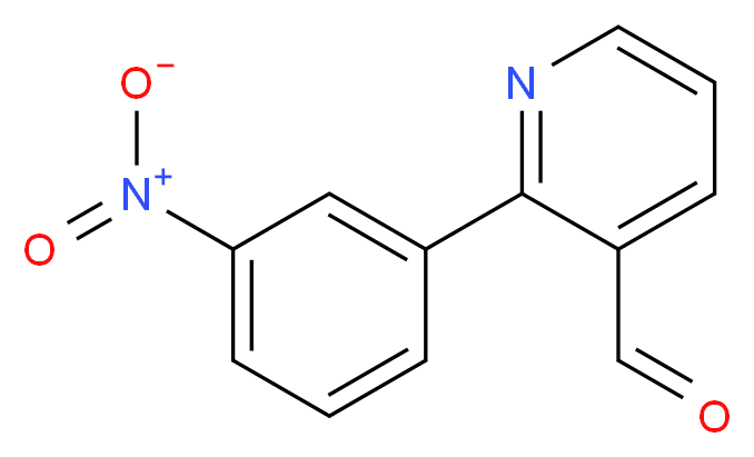 2-(3-Nitrophenyl)nicotinaldehyde_分子结构_CAS_)