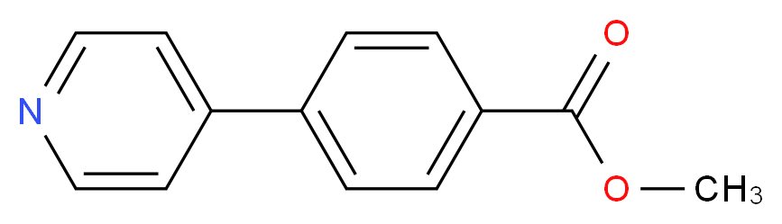 methyl 4-(pyridin-4-yl)benzoate_分子结构_CAS_106047-17-0