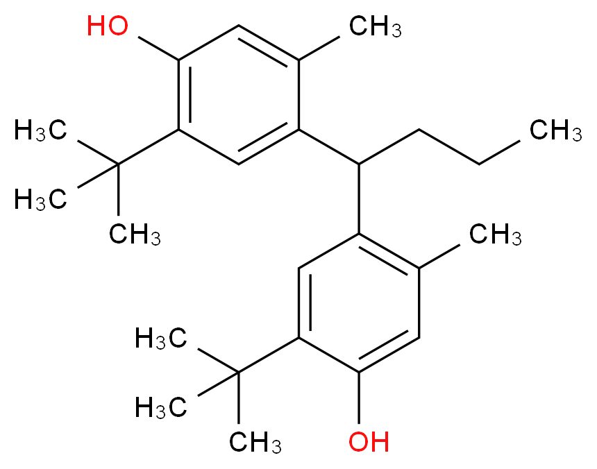 4,4'-BUTYLIDENEBIS-6-tert-BUTYL-m-CRESOL_分子结构_CAS_85-60-9)