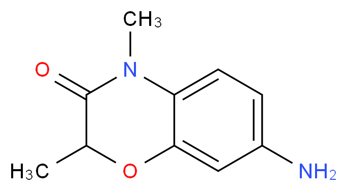 7-Amino-2,4-dimethyl-2H-1,4-benzoxazin-3(4H)-one_分子结构_CAS_)