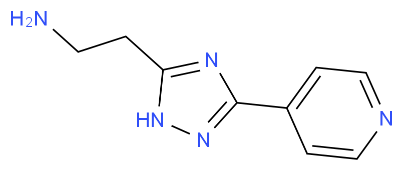 2-[3-(pyridin-4-yl)-1H-1,2,4-triazol-5-yl]ethan-1-amine_分子结构_CAS_933716-01-9