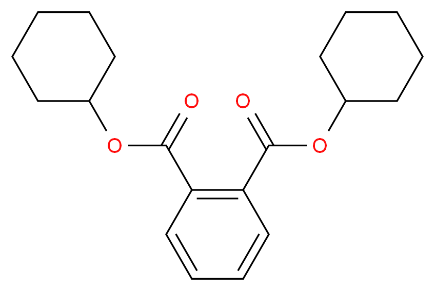 1,2-dicyclohexyl benzene-1,2-dicarboxylate_分子结构_CAS_84-61-7