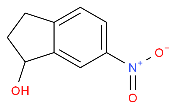 6-nitro-2,3-dihydro-1H-inden-1-ol_分子结构_CAS_119273-81-3