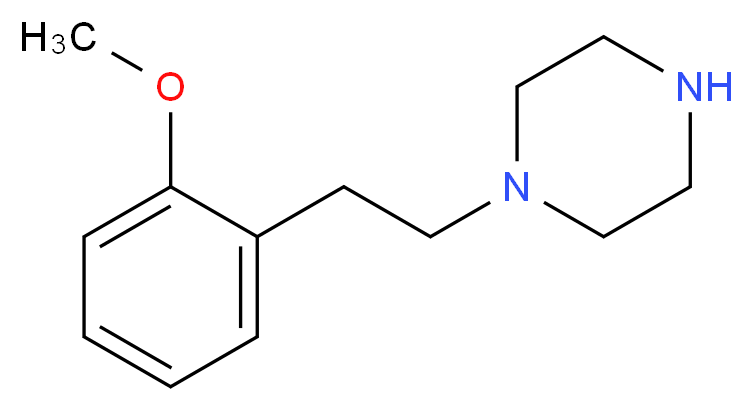 1-[2-(2-methoxyphenyl)ethyl]piperazine_分子结构_CAS_147149-54-0