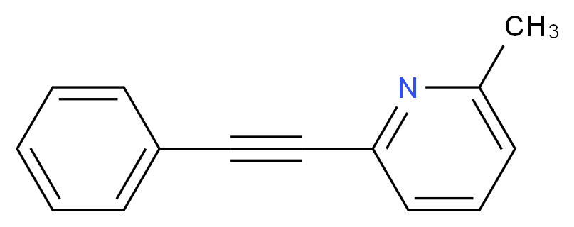 2-Methyl-6-(phenylethynyl)pyridine_分子结构_CAS_)