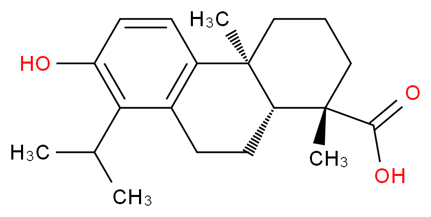 (1S,4aS,10aR)-7-hydroxy-1,4a-dimethyl-8-(propan-2-yl)-1,2,3,4,4a,9,10,10a-octahydrophenanthrene-1-carboxylic acid_分子结构_CAS_55102-39-1