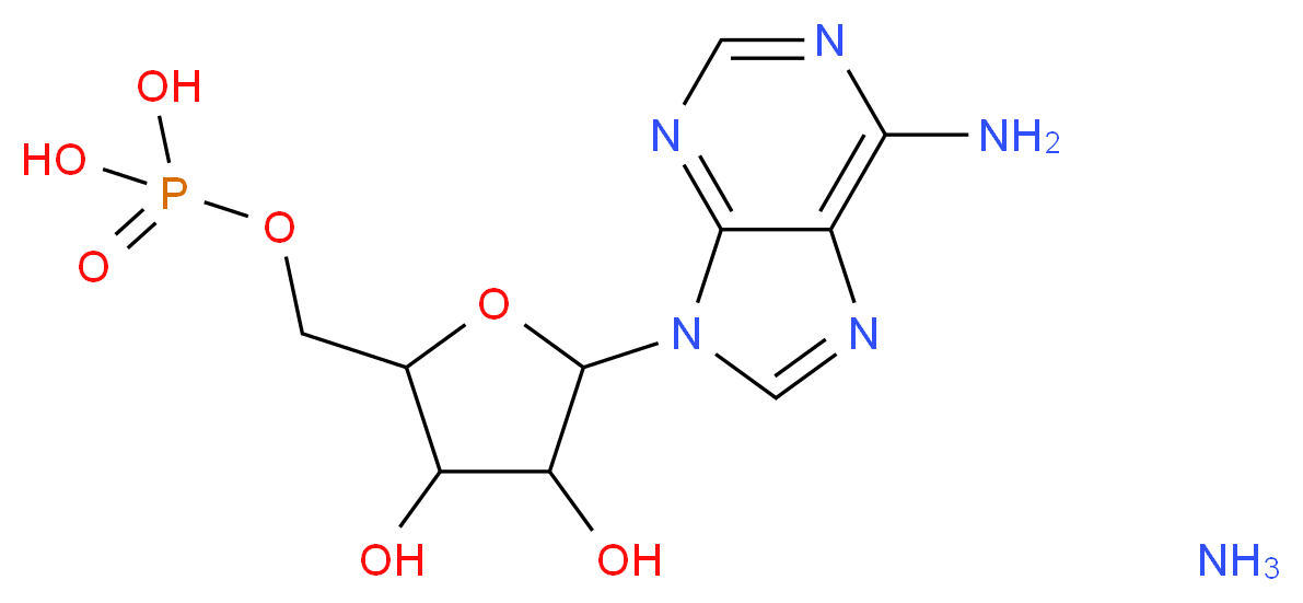 Adenosine-8-14C 5′-monophosphate diammonium salt_分子结构_CAS_134907-91-8)