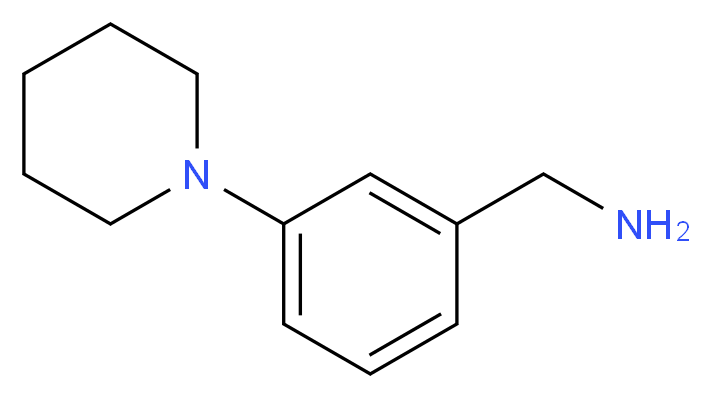 3-(Piperidin-1-yl)benzylamine 95%_分子结构_CAS_175696-71-6)