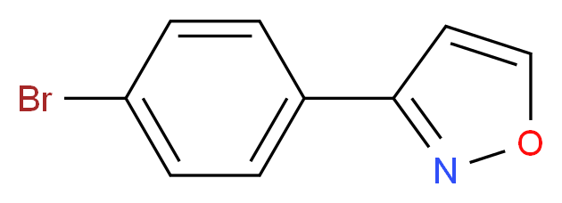 3-(4-bromophenyl)-1,2-oxazole_分子结构_CAS_13484-04-3