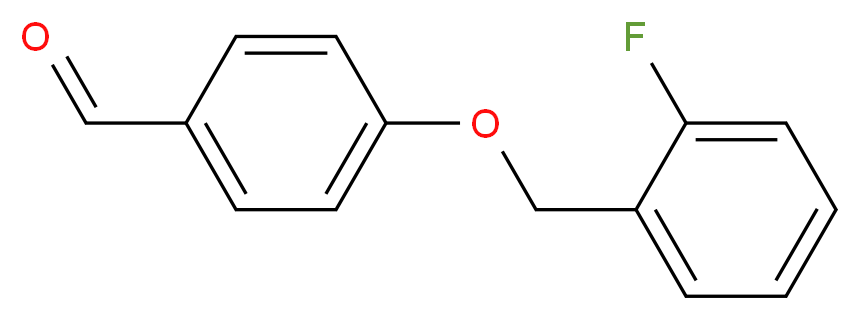 4-[(2-Fluorobenzyl)oxy]benzaldehyde_分子结构_CAS_70627-20-2)
