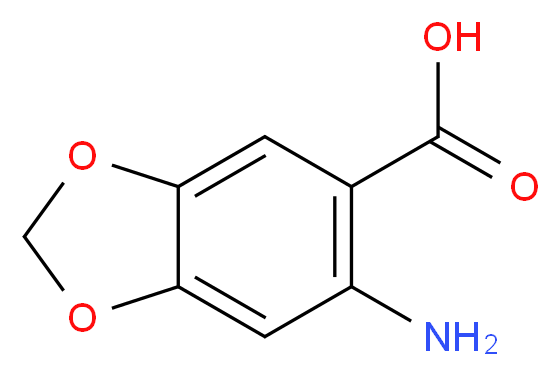 6-amino-1,3-benzodioxole-5-carboxylic acid_分子结构_CAS_20332-16-5)