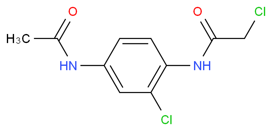 N-(4-Acetylamino-2-chloro-phenyl)-2-chloroacetamide_分子结构_CAS_)