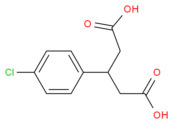 3-(4-氯苯基)戊二酸_分子结构_CAS_35271-74-0)