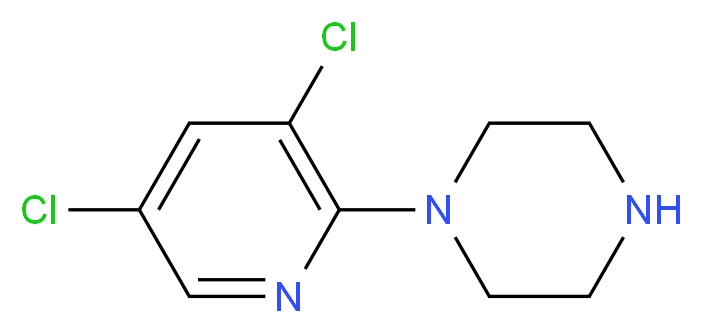 1-(3,5-dichloropyridin-2-yl)piperazine_分子结构_CAS_87394-60-3