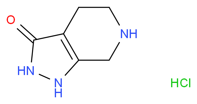 1,2,4,5,6,7-Hexahydropyrazolo[3,4-c]pyridin-3-one hydrochloride_分子结构_CAS_1187830-91-6)