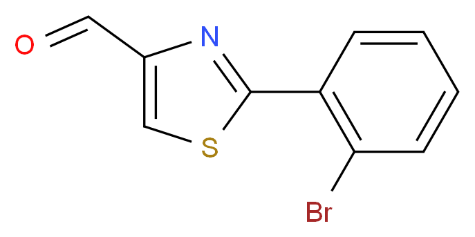 2-(2-bromophenyl)-1,3-thiazole-4-carbaldehyde_分子结构_CAS_885279-14-1