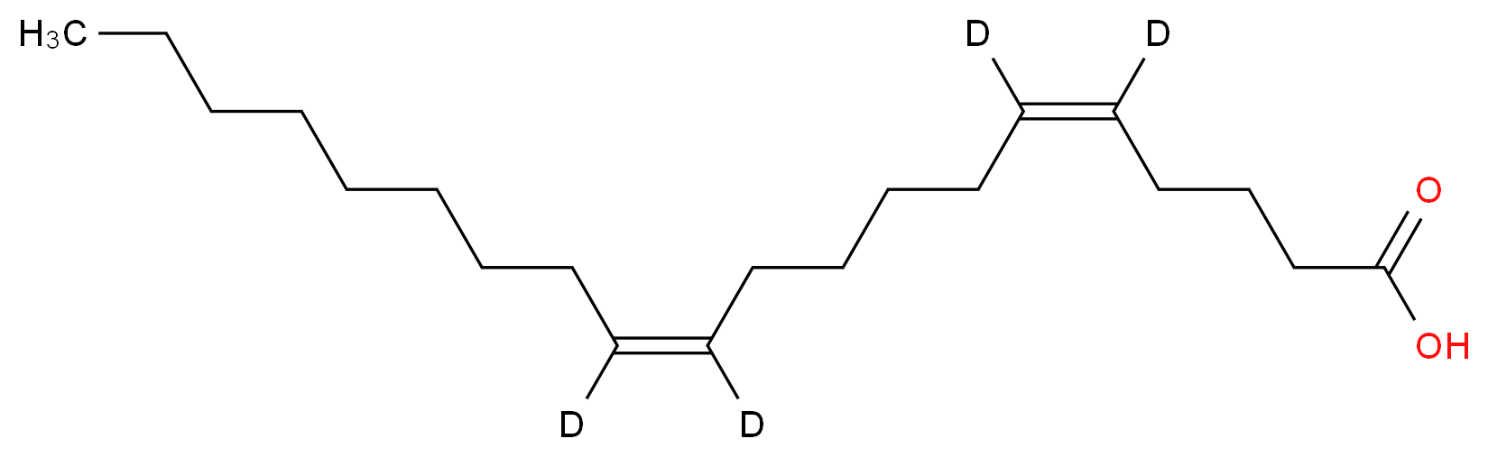 (Z,Z)-5,11-Eicosadienoic Acid-d4_分子结构_CAS_1268627-54-8)