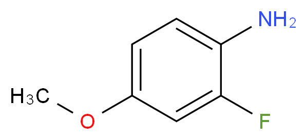 2-Fluoro-4-methoxyaniline_分子结构_CAS_458-52-6)