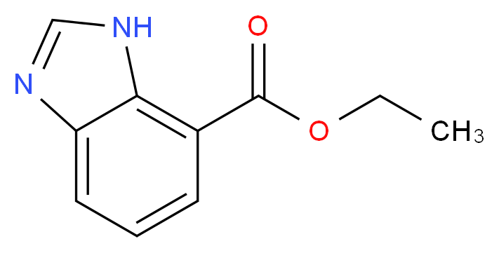 ethyl 1H-1,3-benzodiazole-7-carboxylate_分子结构_CAS_167487-83-4